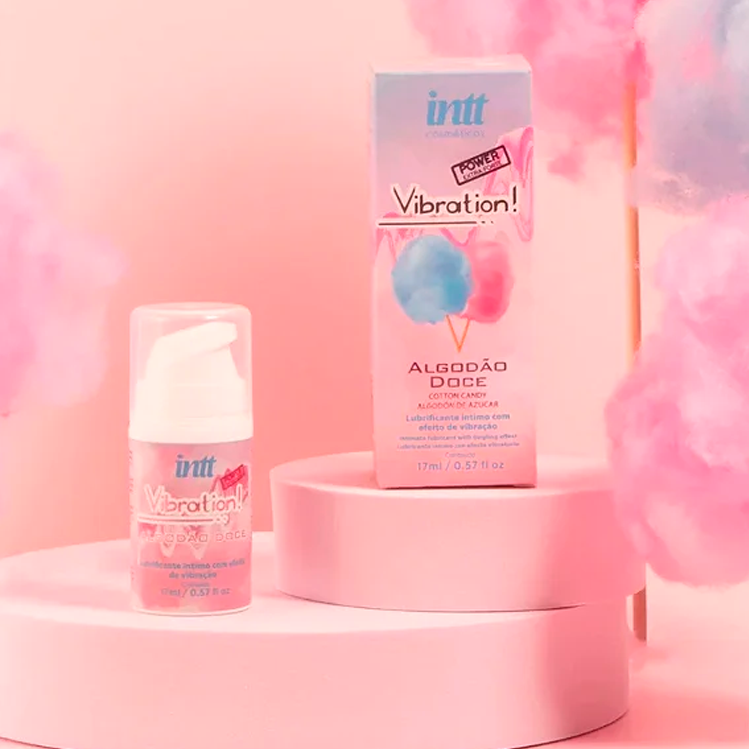 Gel com vibração sabor Algodão Doce