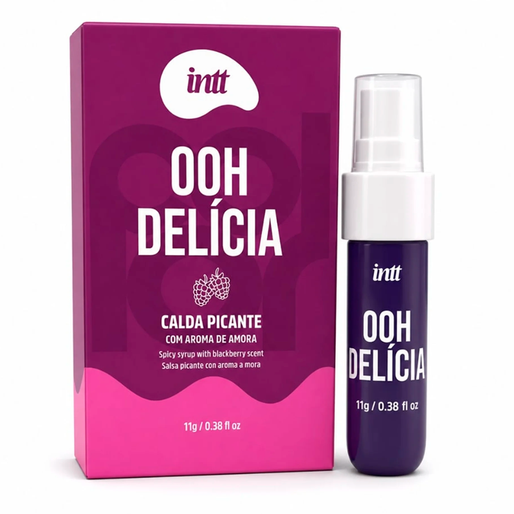 Ooh Delícia Calda Picante Beijável Sabor Amora 11G Intt