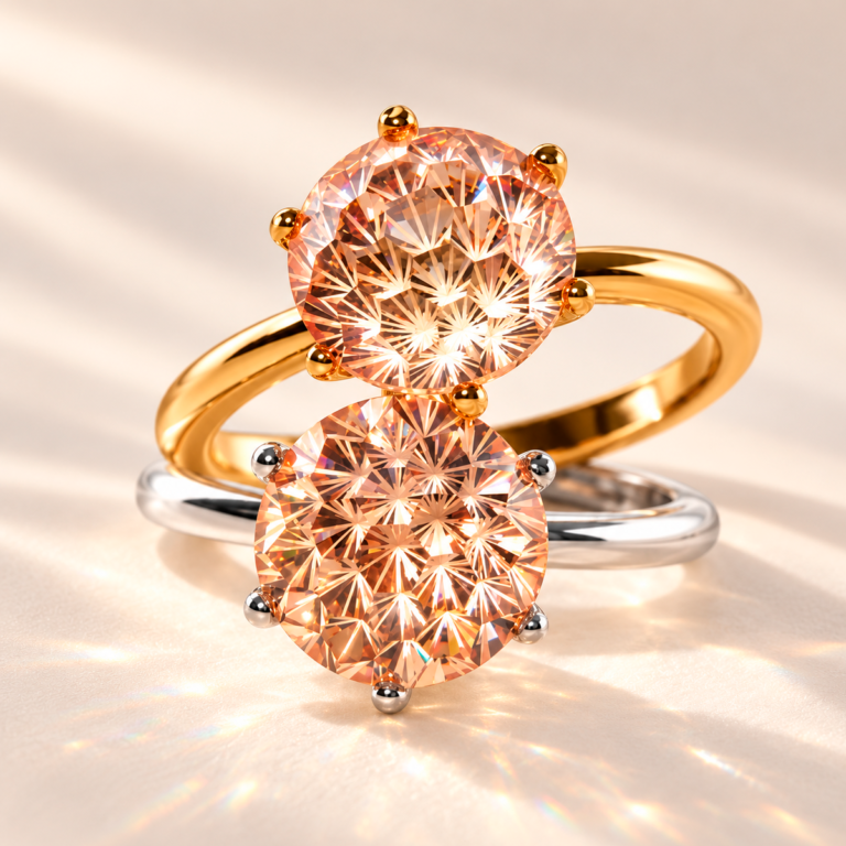 Anel Aurora Champagne