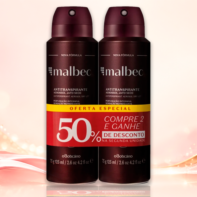 Kit Desodorante Antitranspirante Malbec (2 Unidades)